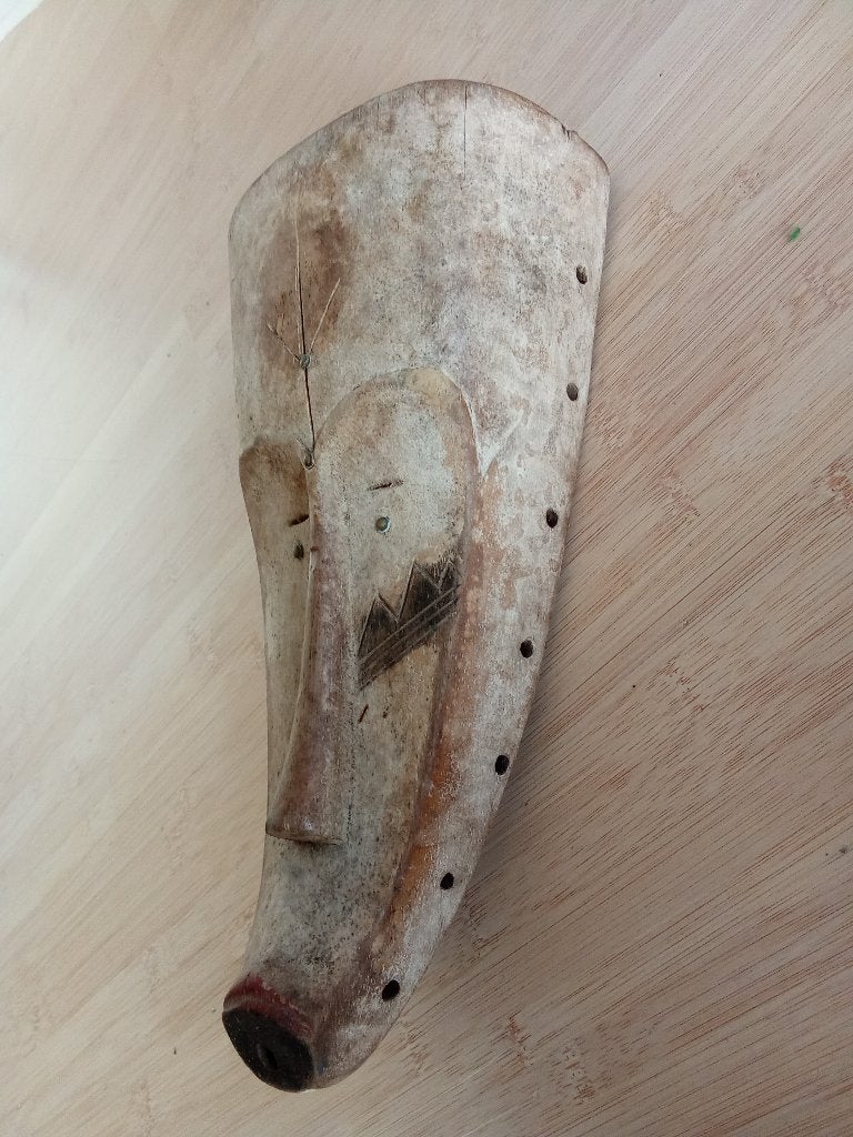 Afrikaanse maskers de Songye groep Congo - Kinshasa (1)., Antiek en Kunst, Hout, Afrika, Masker, Handgemaakt