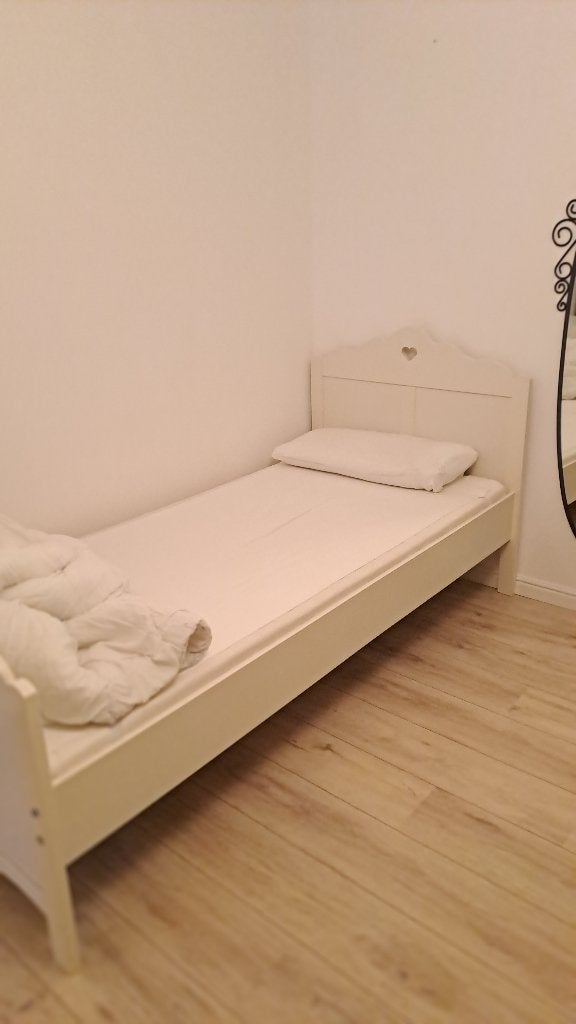 Mooi kinderbed goede staat, Ophalen, Eenpersoons, Wit, Zo goed als nieuw