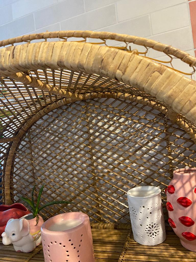 Rotan rek, Huis en Inrichting, Woonaccessoires | Etagères, Ophalen, Gebruikt