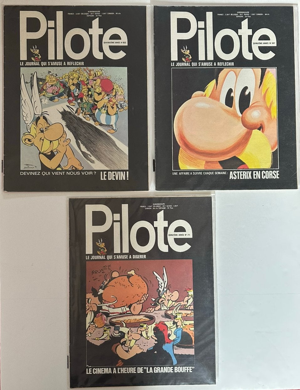 PILOTE hebdomadaire : Astérix et Obélix, Collections, Envoi, Astérix et Obélix, Utilisé, Livre ou Jeu