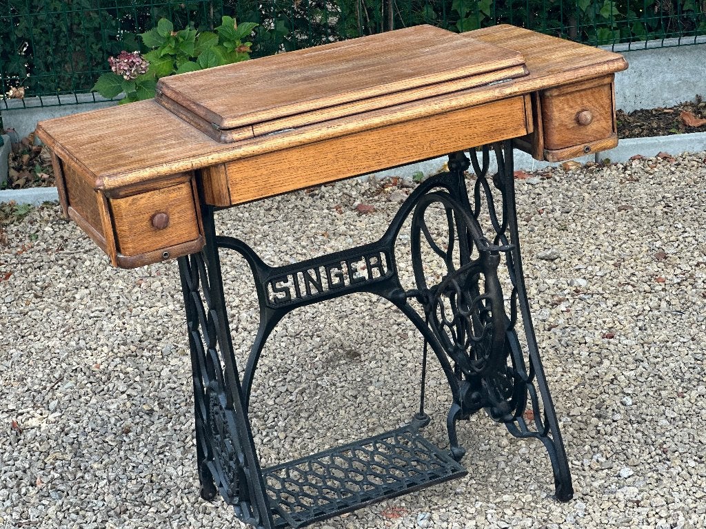 Table de machine à coudre décorative Singer, Antiquités & Art, Enlèvement