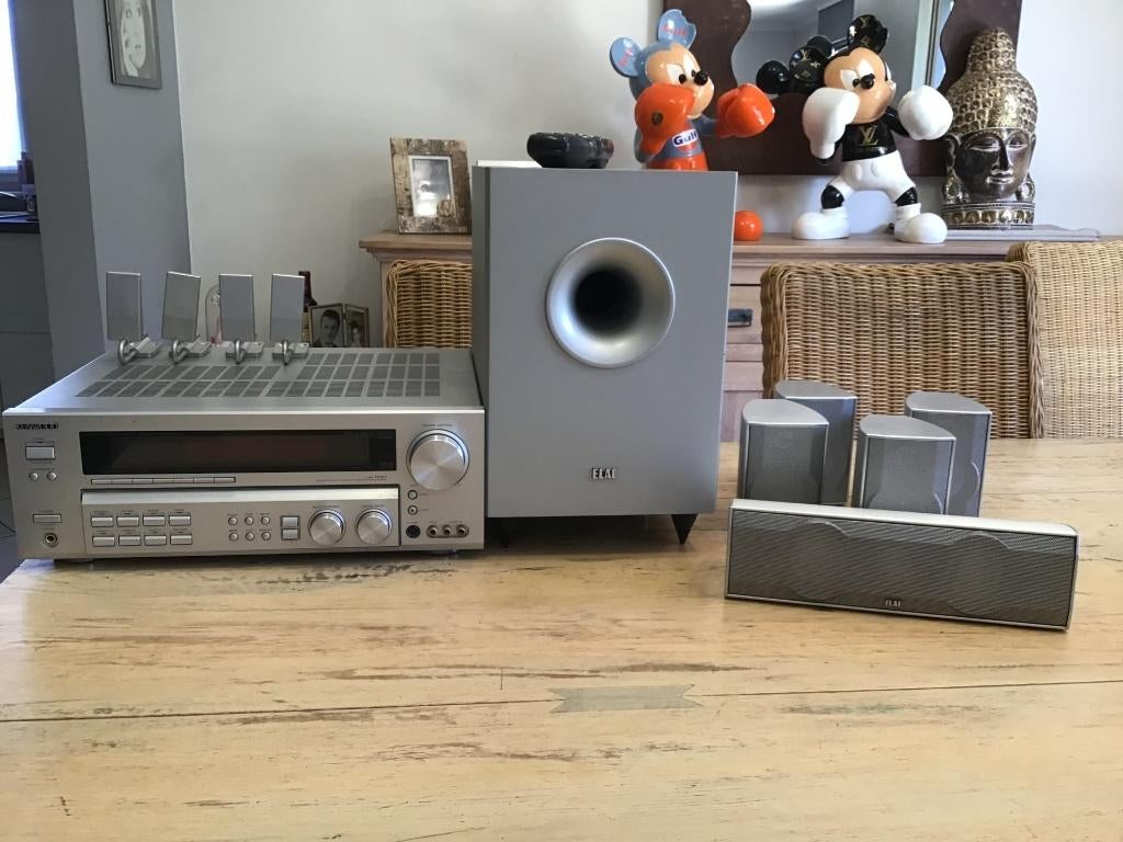 Home cinéma Kenwood Elac, TV, Hi-fi & Vidéo, Enlèvement ou Envoi, Utilisé, 40 à 70 watts, Autres marques