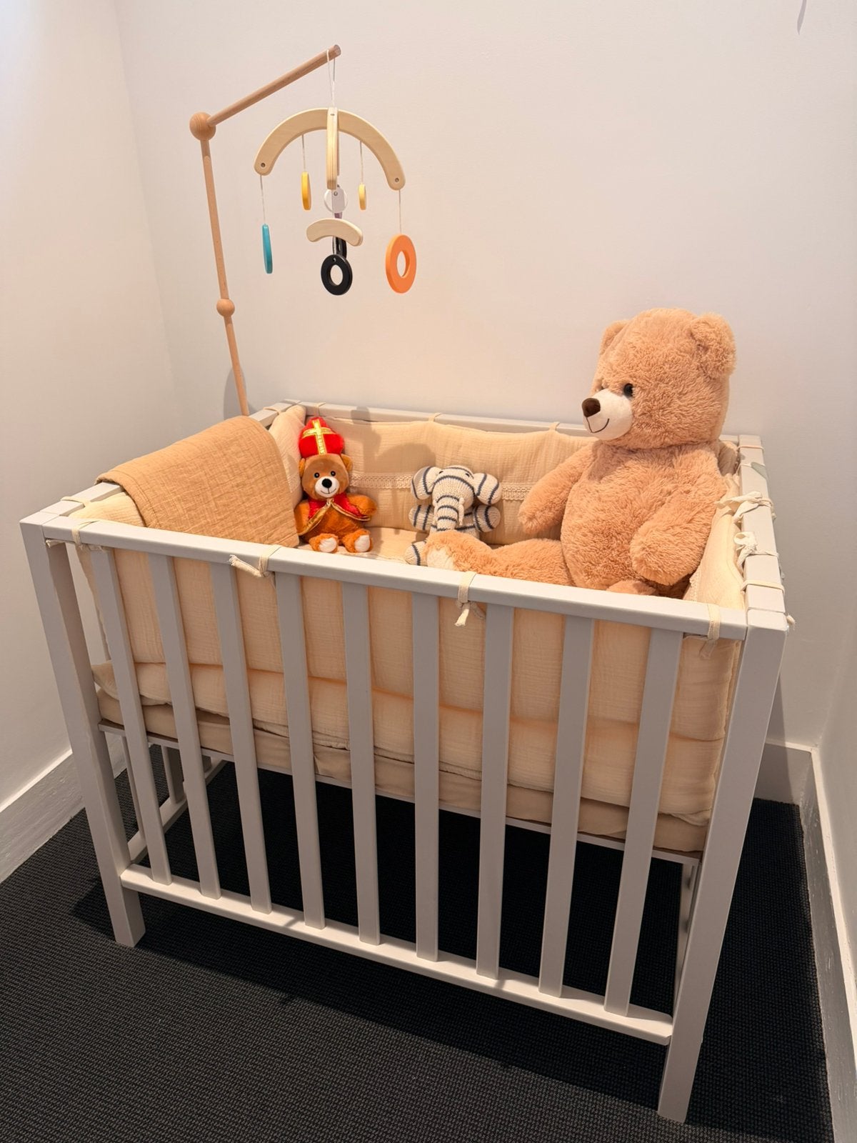 Quax Box Cubic Clay - parkje baby, Kinderen en Baby's, Ophalen, Zo goed als nieuw, Ledikant