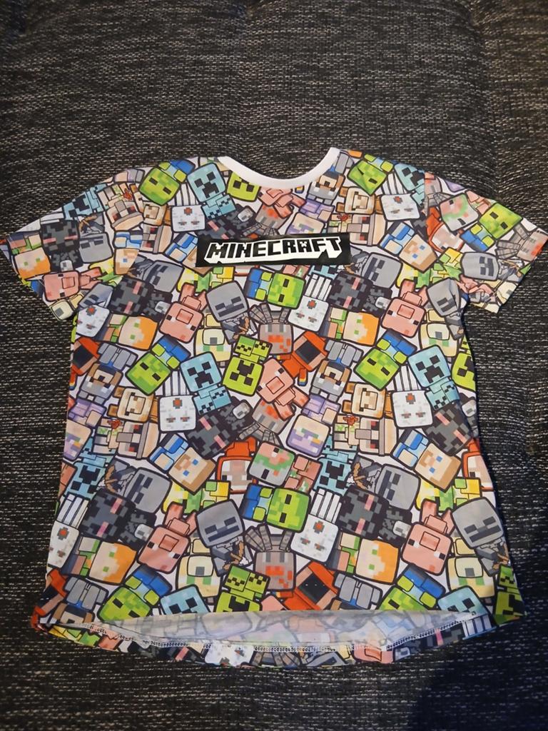 T-shirt minecraft, Kinderen en Baby's, Ophalen, Mojang, Zo goed als nieuw, Shirt of Longsleeve