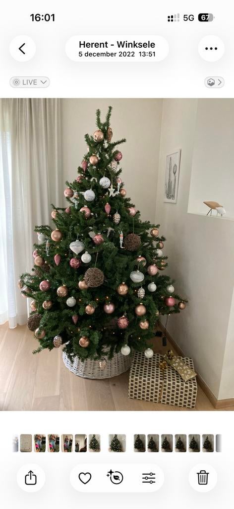 Kunststof kerstboom (zonder accessoires), Plastique, Enlèvement, Comme neuf