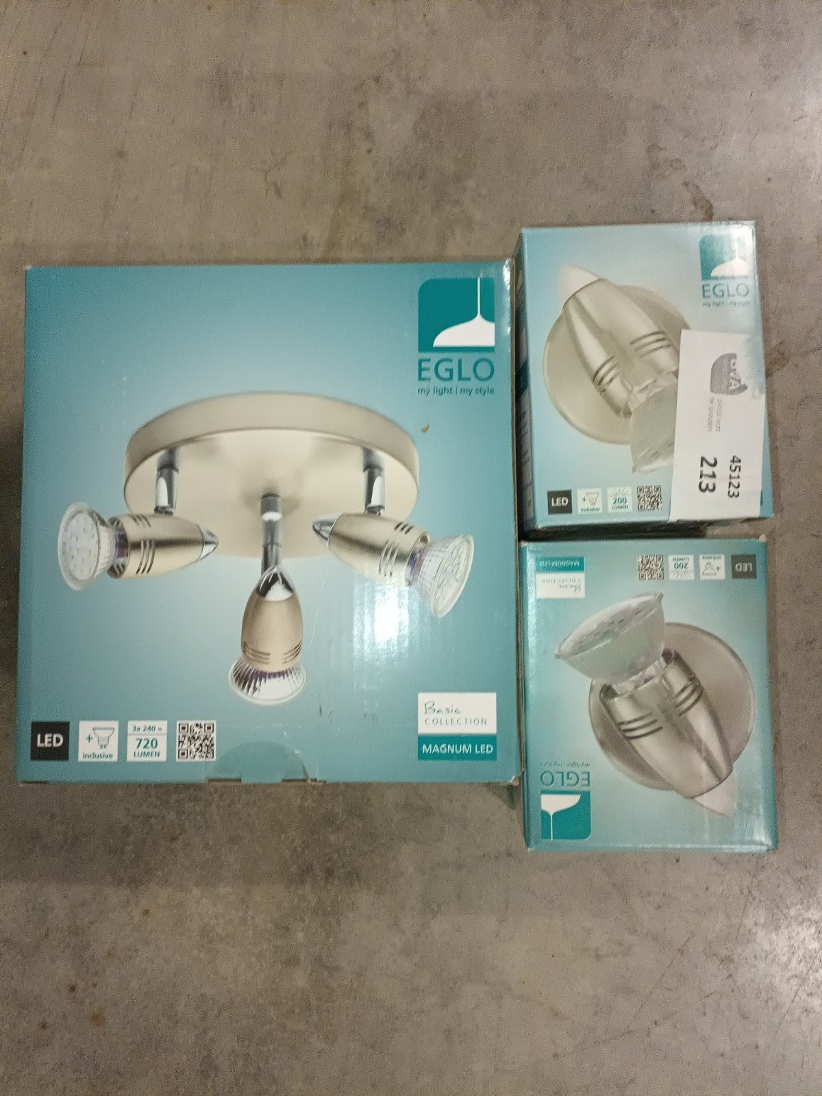 plafond verlichting, Ophalen, Eglo, GU10, Nieuw