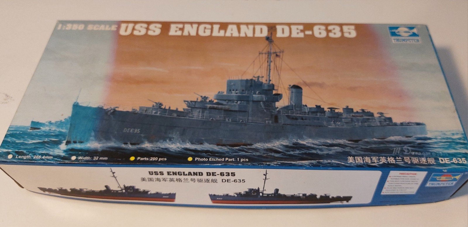 USS England DE-635 échelle trompettiste 1/350., Hobby & Loisirs créatifs, Modélisme | Bateaux & Navires, Enlèvement ou Envoi, Neuf