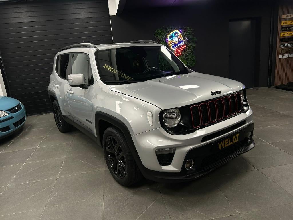 JEEP RENEGADE TURBO 2020 BENZINE 59.000KM NIEUWE STAAT, Autos, Jeep, Bluetooth, Argent ou Gris, Achat, Euro 6