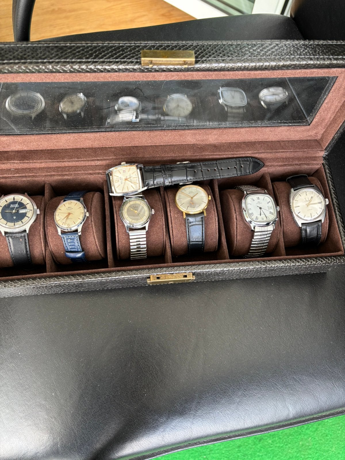 Aude horloge collectie 7stoken, Handtassen en Accessoires, Horloges | Antiek, Ophalen of Verzenden, Bulova