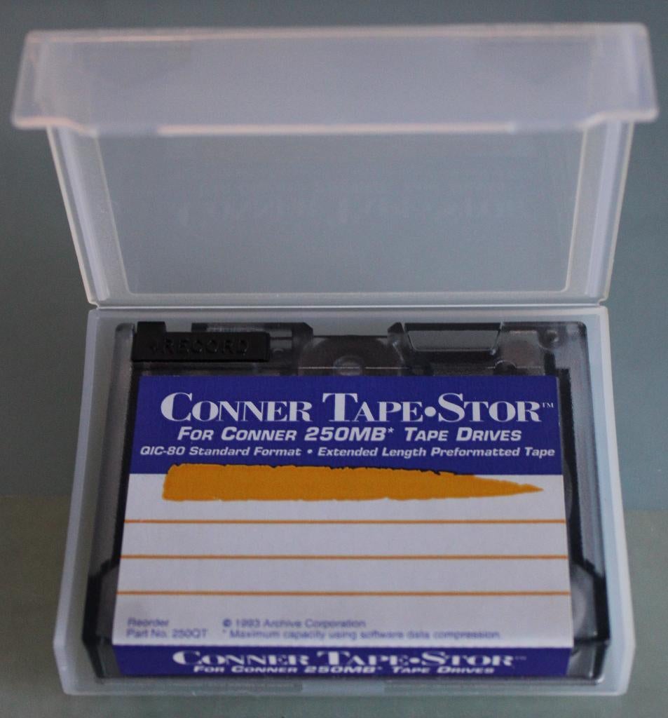 Conner Tape Storage for Connor 250MB Tape Drives, Computers en Software, Ophalen of Verzenden, Nieuw, Overige typen, Herschrijfbaar