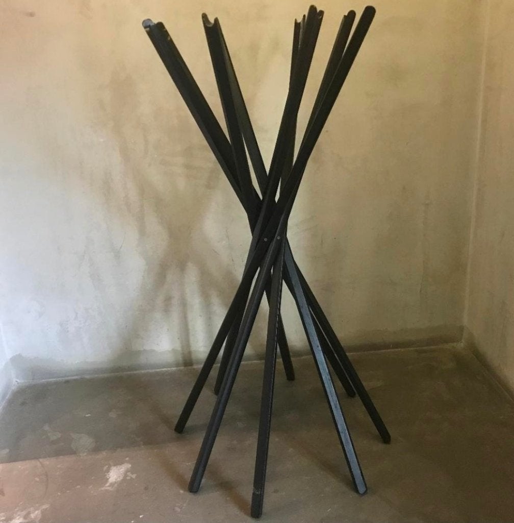 Zanotta  sciangai coat stand kapstok  zwart, Huis en Inrichting, Ophalen, Zo goed als nieuw, Staande kapstok, 150 tot 200 cm