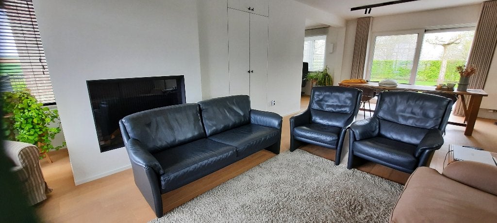 Design salon Durlet Dublin, Huis en Inrichting, Zetels | Zetels, Zo goed als nieuw, Minder dan 75 cm, Leer, Ophalen