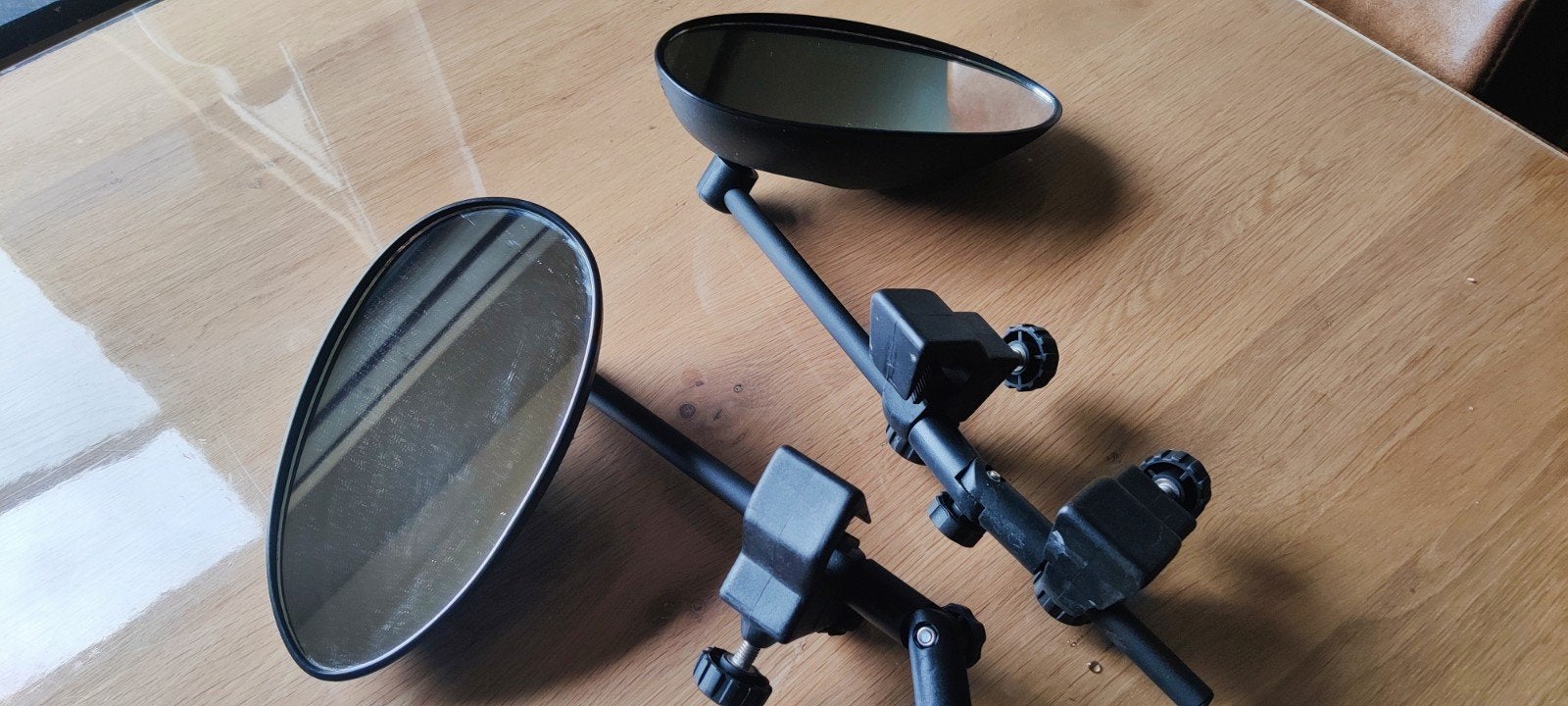 Spiegels voor caravan, Ophalen