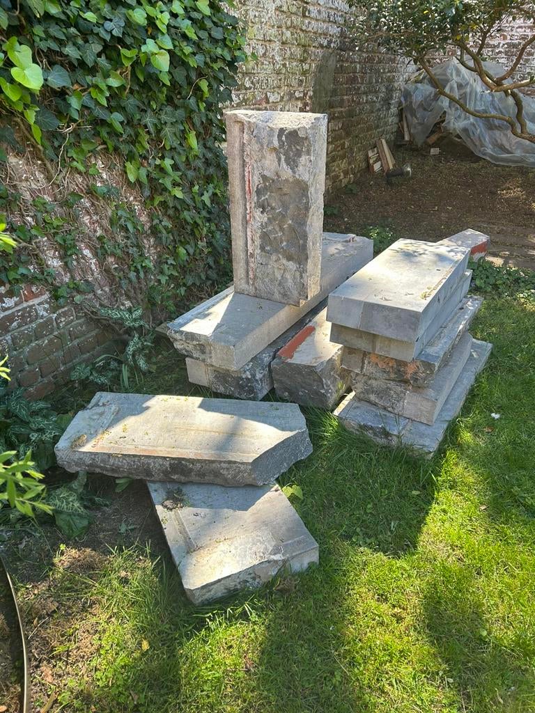12 stuks blauwe steen, Ophalen, Gebruikt