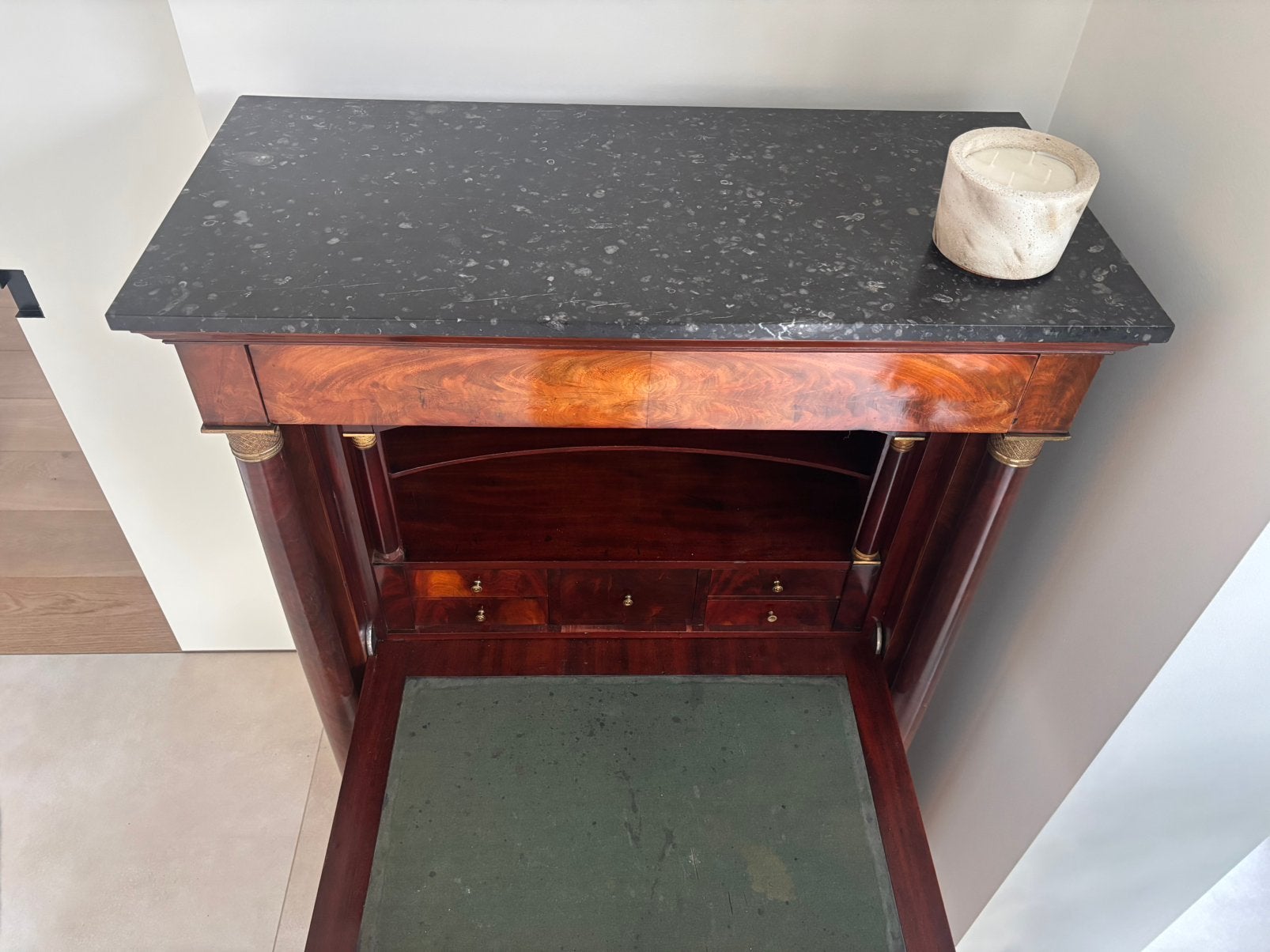 Empire-secretaire à abattant, circa 1810, Antiek en Kunst, Ophalen
