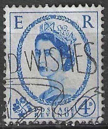 Grande-Bretagne 1952/1954 - Yvert 268 - Elisabeth II (ST), Timbres & Monnaies, Envoi, Affranchi