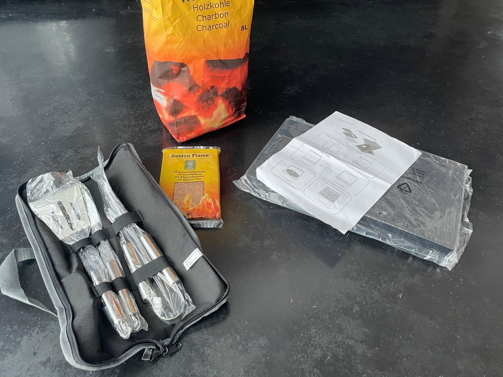 Opvouwbare BBQ set te koop, Computers en Software, Ophalen of Verzenden, Zo goed als nieuw