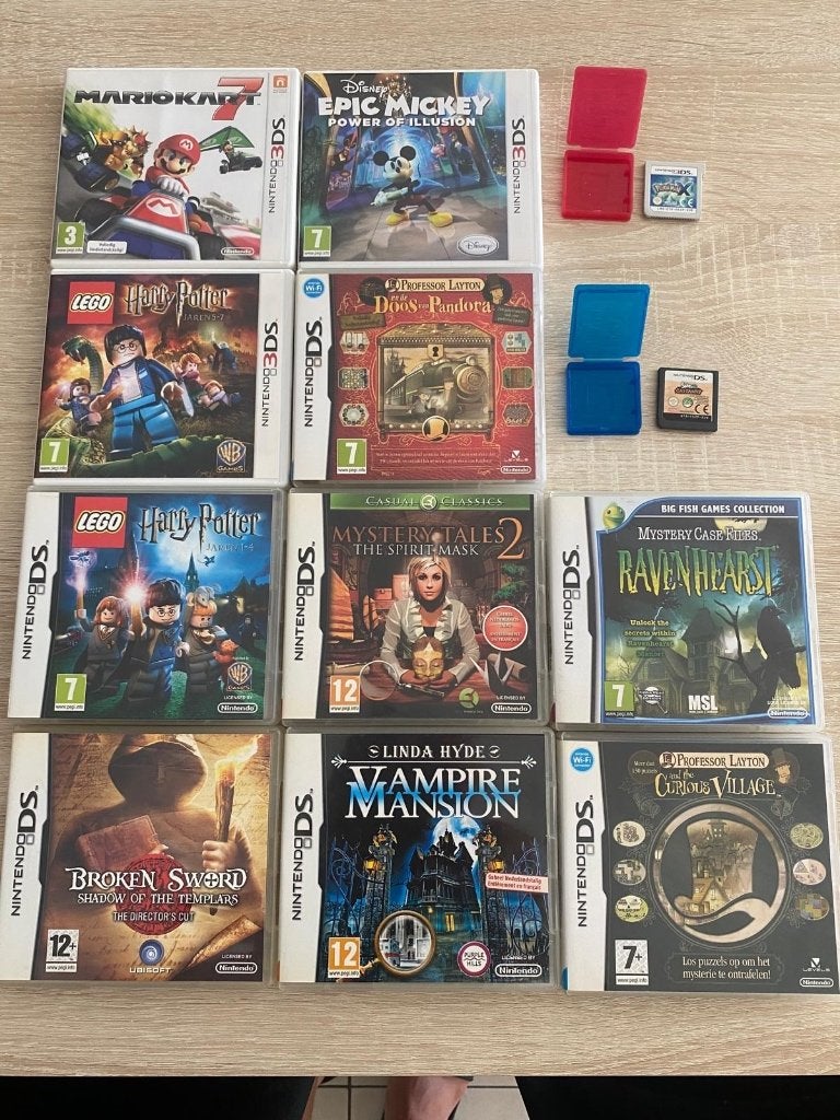 Lot Pokémon, Mario games voor Nintendo 3ds en ds, Games en Spelcomputers, Games | Nintendo DS, Ophalen, Gebruikt, Overige genres
