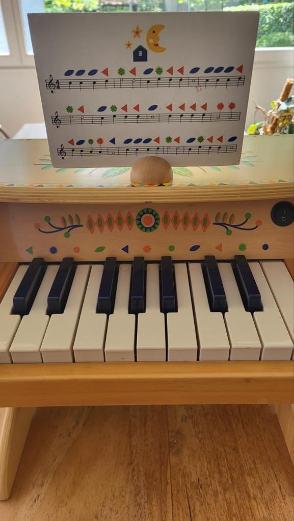 Djeco piano voor kinderen, Kinderen en Baby's, Ophalen, Zo goed als nieuw, Met geluid