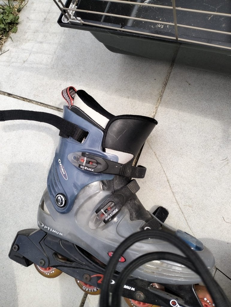 Rollerblades met bescherming, Sport en Fitness, Ophalen, Inline skates 4 wielen, Dames, Verstelbaar