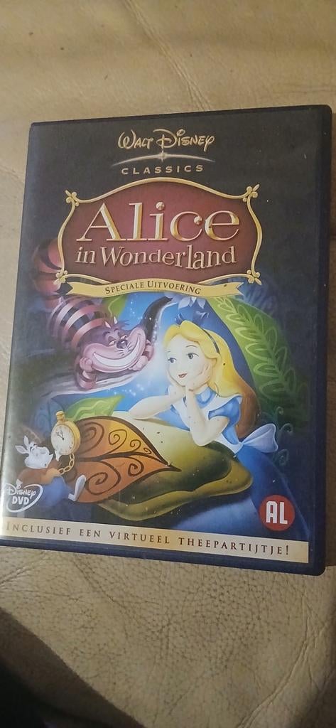 Dvd Alice in. Wonderland tekenfilm Nederlands gesproken, Ophalen of Verzenden, Tekenfilm
