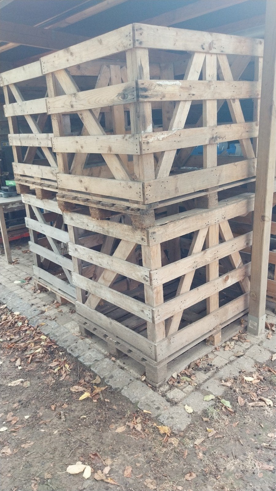 opslag hout houtbak krat, Ophalen