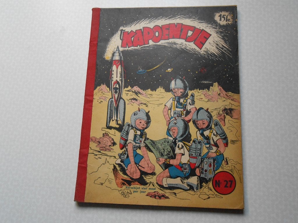 Kapoentjes Album 27 1 ste druk 1955, Gelezen, Marc Sleen, Eén stripboek, Ophalen of Verzenden