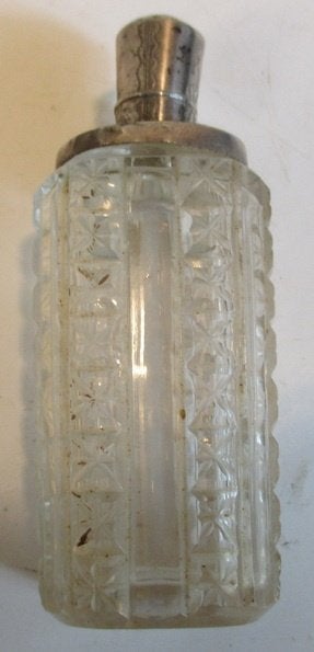 bouteille de parfum antique, bouchon en argent, Envoi