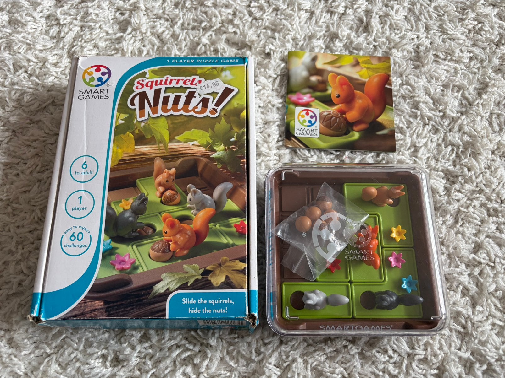 Spel - Smartgames - Squirrels Nuts!, Kinderen en Baby's, Speelgoed | Educatief en Creatief, Ophalen of Verzenden, Zo goed als nieuw