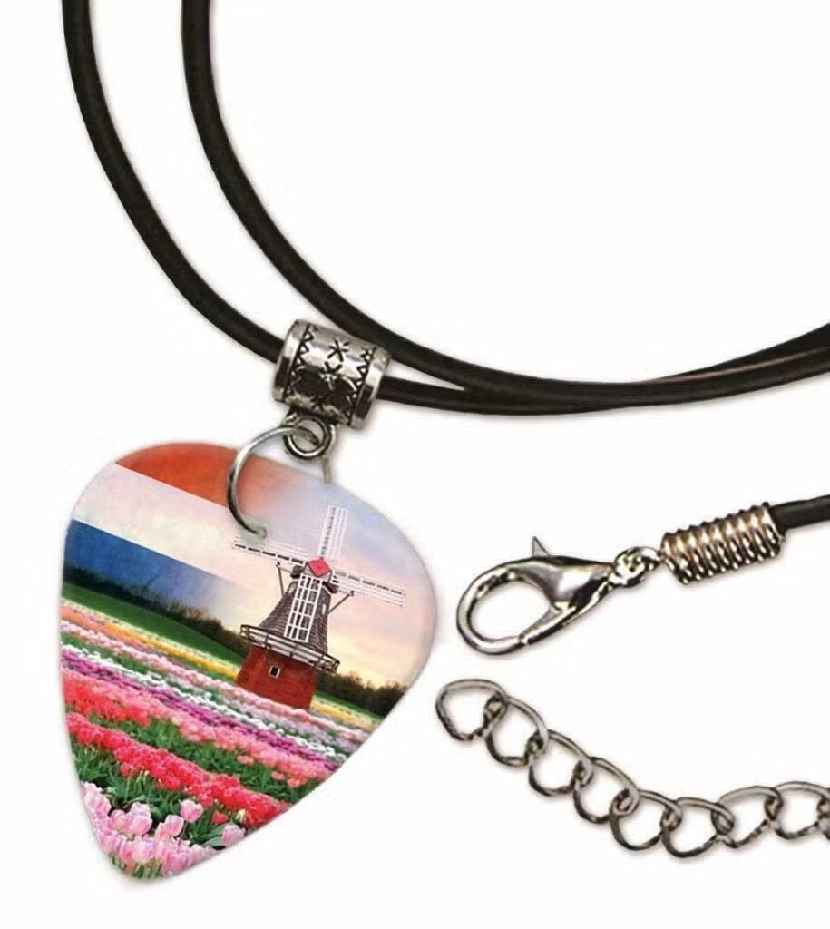 Nederlandse molen plectrum ketting, sleutelhanger, oorbellen, Ophalen of Verzenden, Nieuw