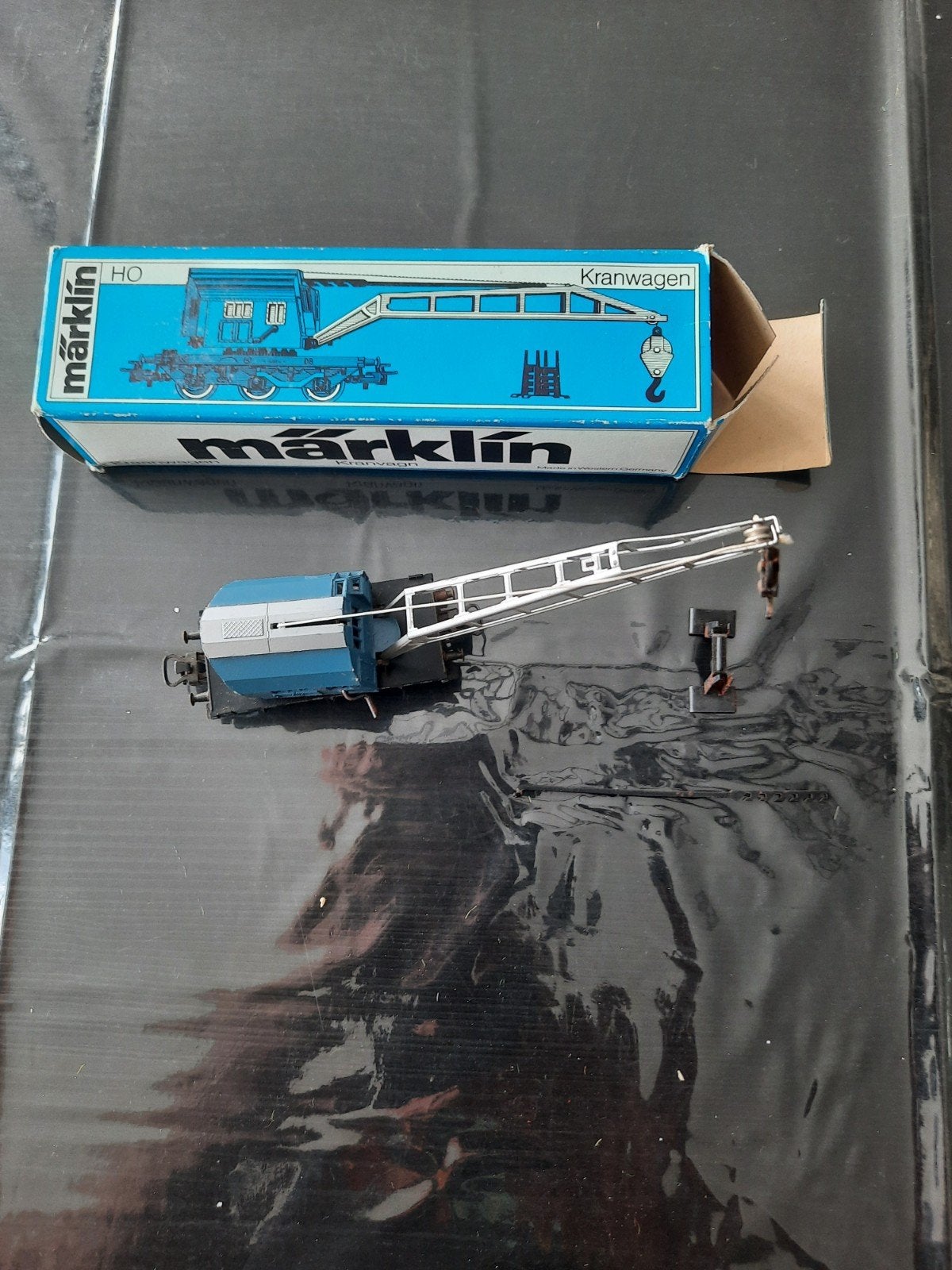 marklin ho 4611 kraanwagen  wagon, Hobby en Vrije tijd, Modeltreinen | H0, Ophalen of Verzenden, Zo goed als nieuw, Wagon, Märklin