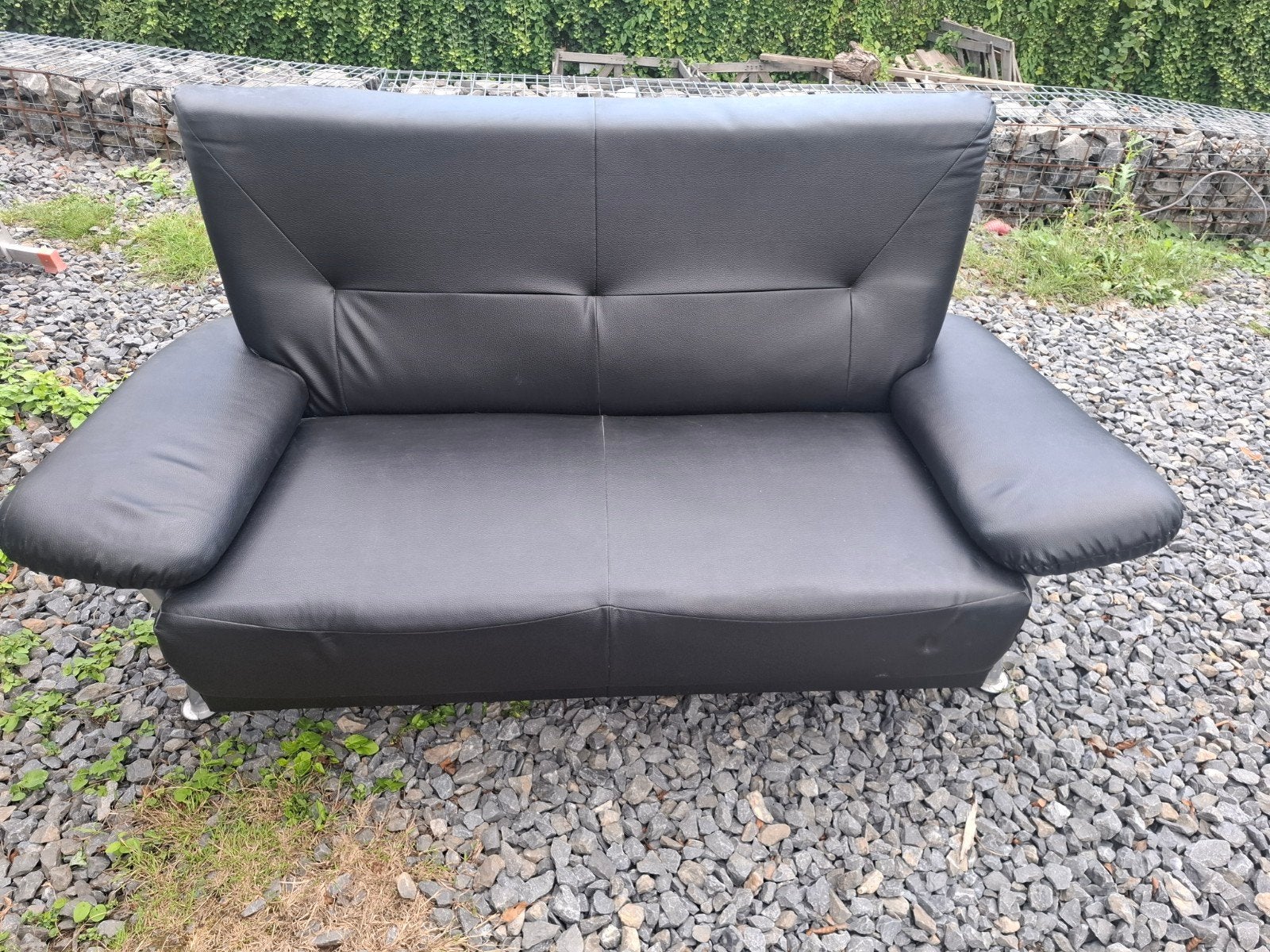 fauteuil cuir noir, Enlèvement, Noir