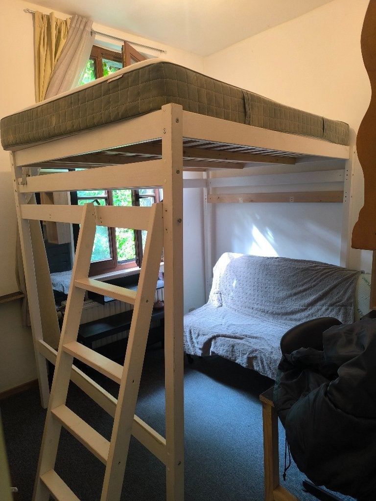 Lit mezzanine 140/200, Maison & Meubles, Enlèvement, 200 cm, Deux personnes, 140 cm