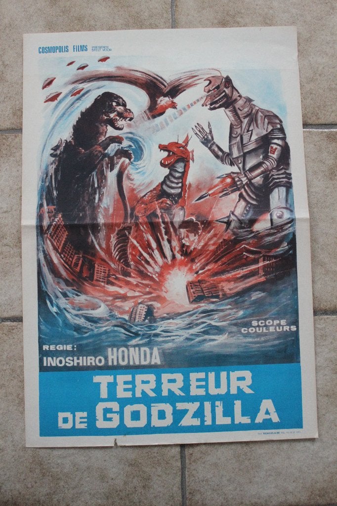 filmaffiche Terror Of Mechagodzilla 1975 filmposter, Collections, Posters & Affiches, Comme neuf, Cinéma et TV, A1 jusqu'à A3