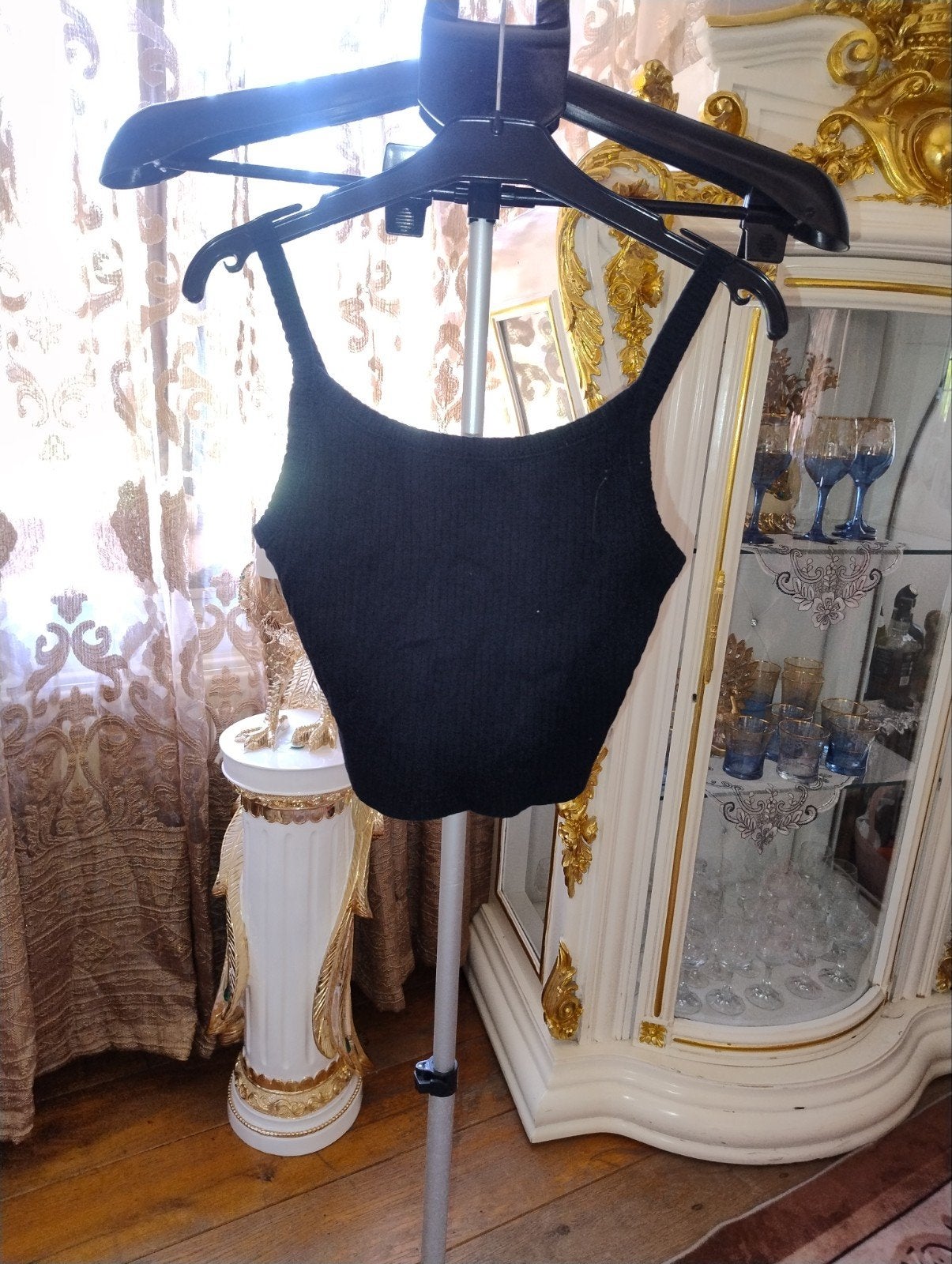 Crop top noir, Pas de marque, Enlèvement ou Envoi, Noir, Autres types