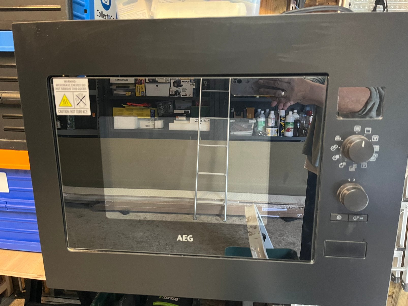 Combi micro inbouw AEG, Elektronische apparatuur, Ophalen, Zo goed als nieuw, Oven, Inbouw