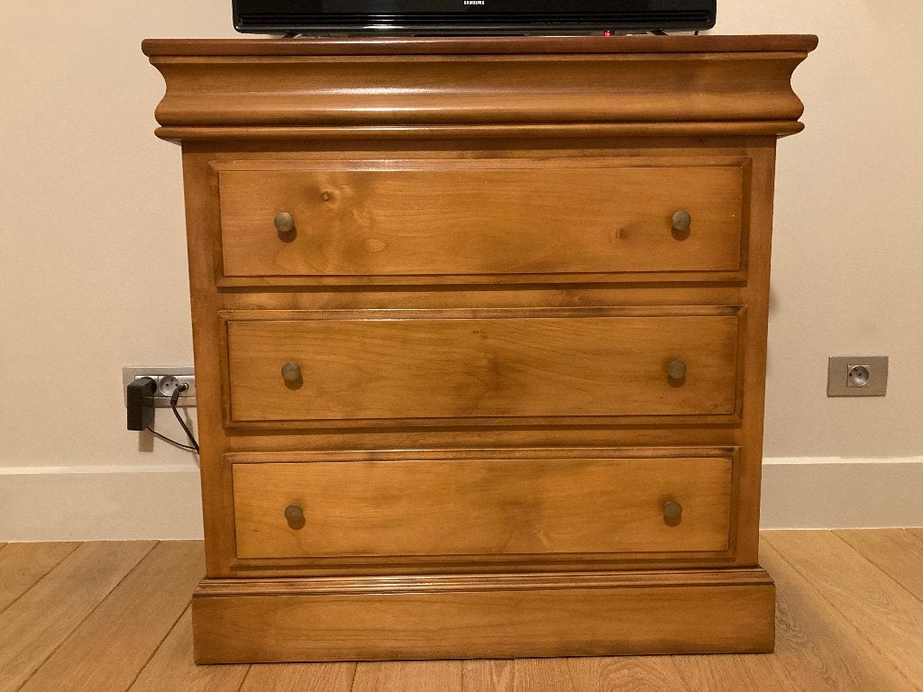 COMMODE / KAST in kerselaar, Ophalen, 50 tot 100 cm, Zo goed als nieuw, 3 of 4 laden