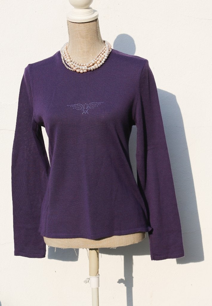 Leuke paarse trui maat L, Kleding | Dames, Truien en Vesten, Maat 38/40 (M), Viventy, Paars, Ophalen of Verzenden
