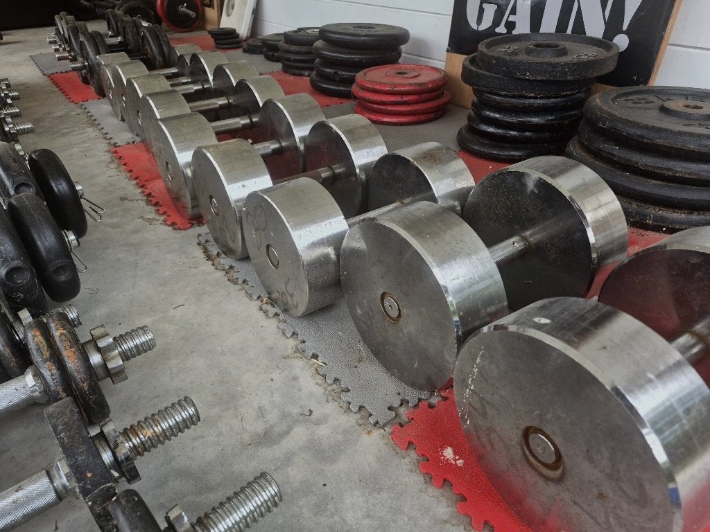 dumbellset volledig, Ophalen of Verzenden, Gebruikt, Dumbbell