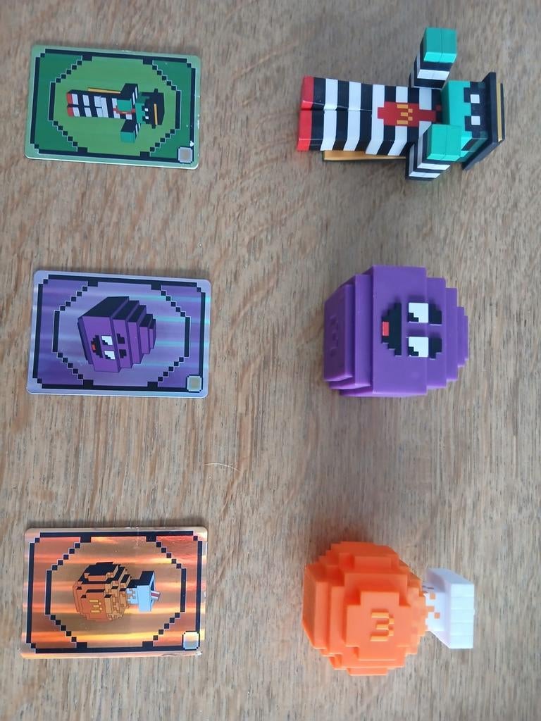 Mc Donalds Minecraftcollectables + codes voor skins, Ophalen