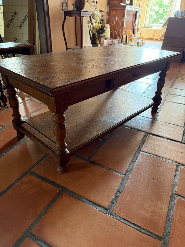 Table basse en chêne, Maison & Meubles, 50 – 75, Chêne, 50 à 100 cm, Comme neuf