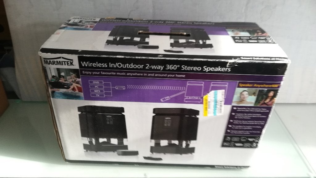 Marmitek Wireless 360 2 way speakers, Audio, Tv en Foto, Afstandsbediening, Ophalen of Verzenden, Gebruikt