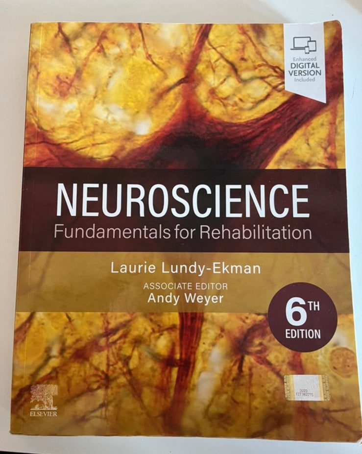 Neuroscience, Fundamentals for Rehabiltation, Livres, Livres scolaires, Enlèvement ou Envoi, Utilisé, Autres niveaux, Autres matières