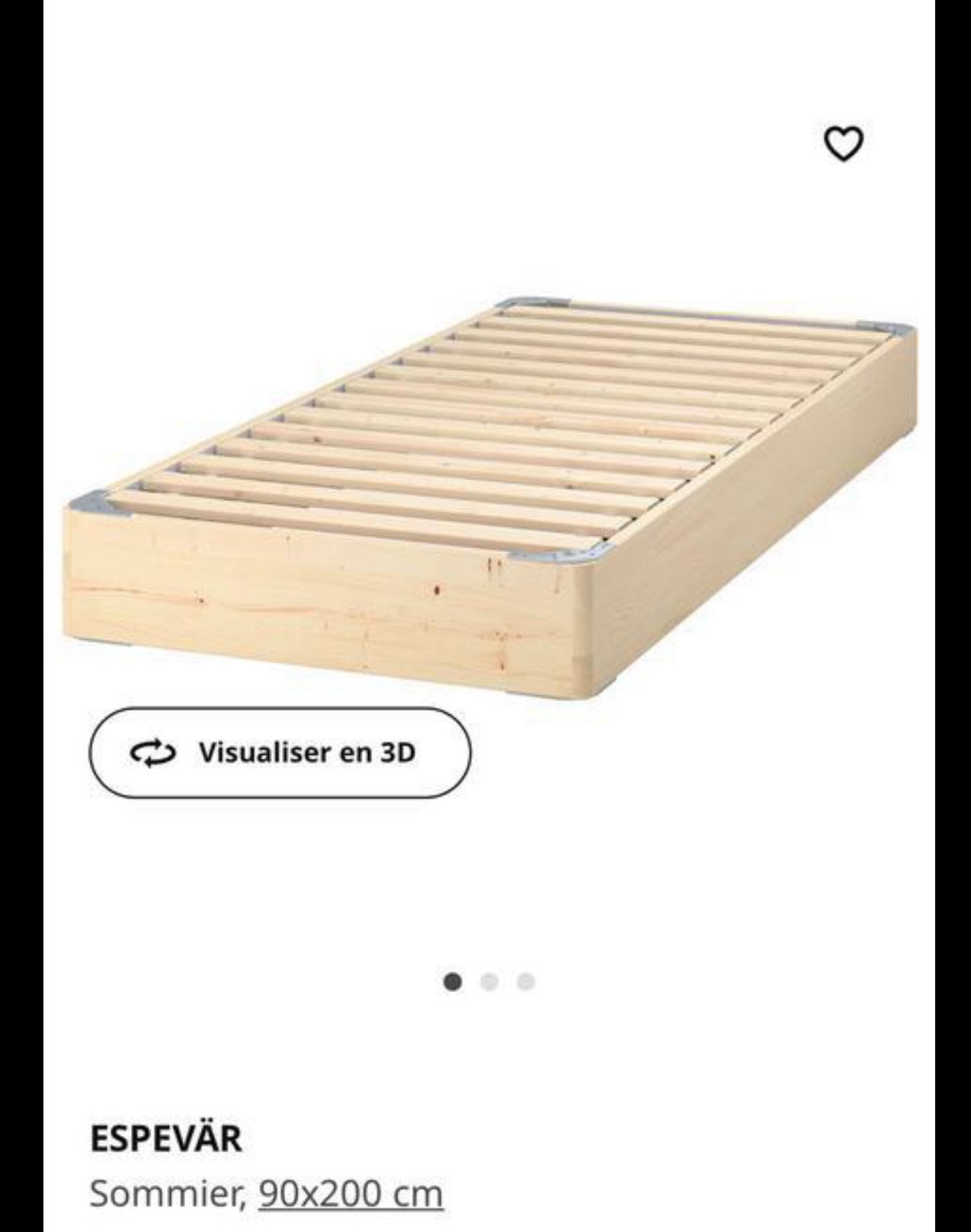 Sommier parfait état avec cadre de lit, Enlèvement, Comme neuf, Sommier