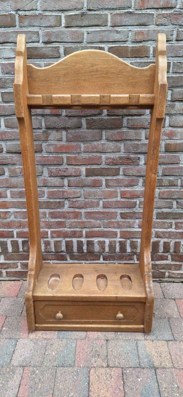 Houten rek, Ophalen