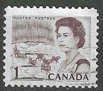 Canada 1967/1972 - Yvert 378 - Koningin Elisabeth II  (ST), Verzenden, Gestempeld