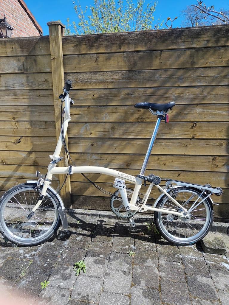 Brompton vouwfiets. Crème wit., Enlèvement, Brompton