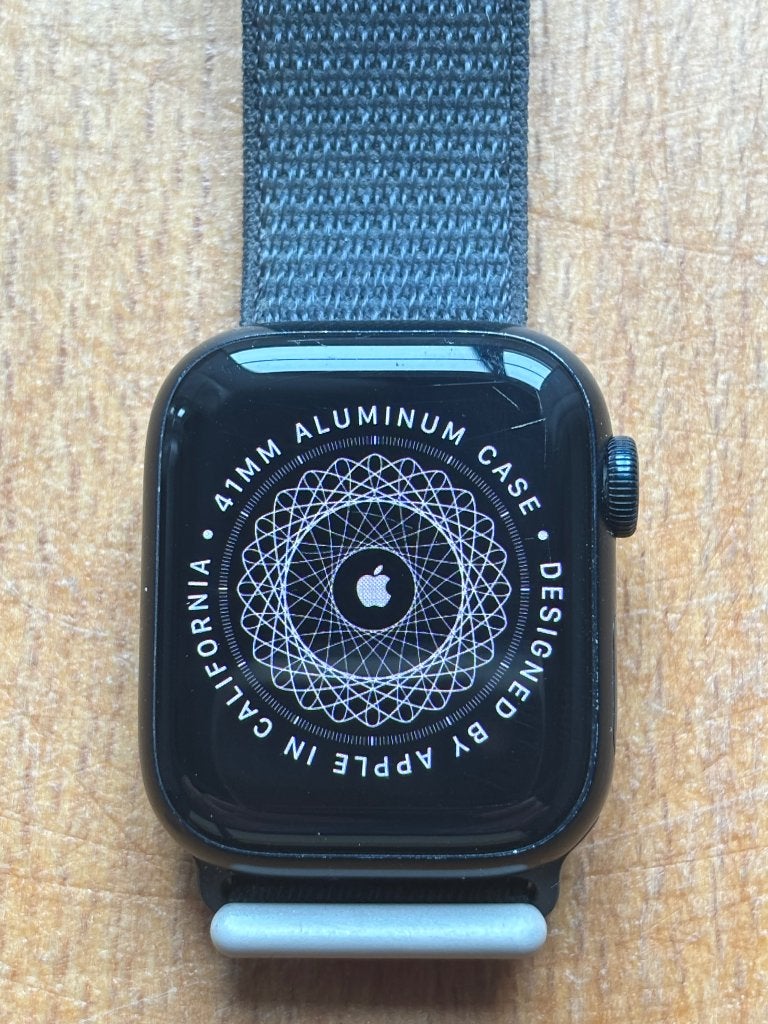 apple watch 9 series 41 mm, Gebruikt, Stappen, Zwart, IOS