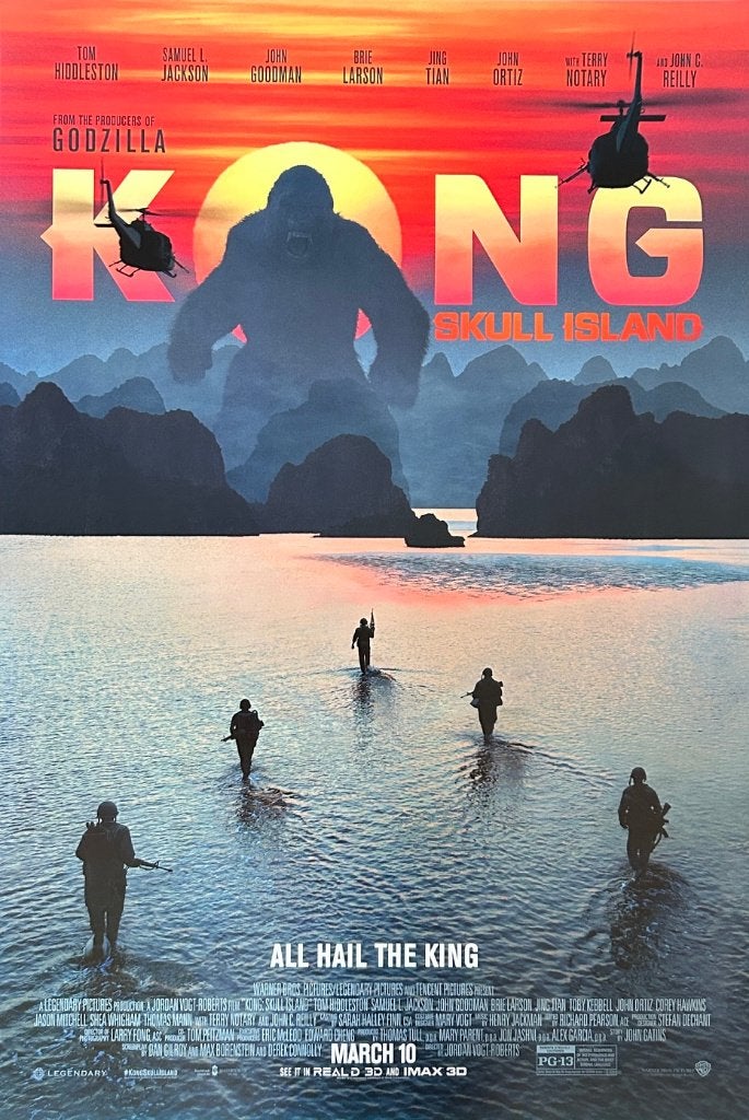 Originele filmposter Kong: Skull Island (2017), Verzamelen, Ophalen of Verzenden, Zo goed als nieuw, Film en Tv