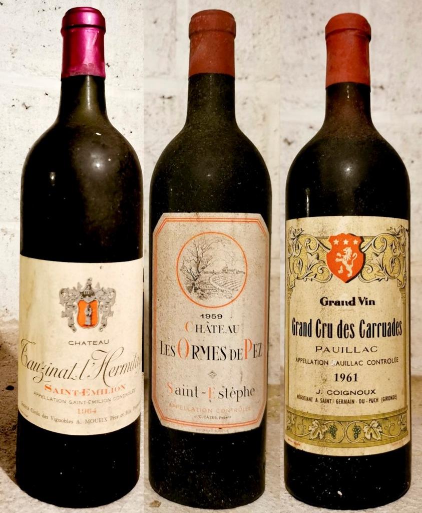 Bordeaux 1959-1964-1961 geweldige wijnjaren, Ophalen, Frankrijk, Rode wijn, Vol